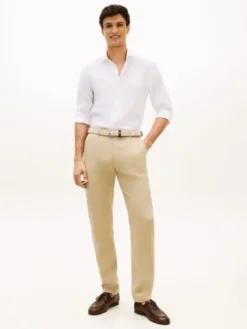 Smart Casual Slim Fit Pure Linen Shirt