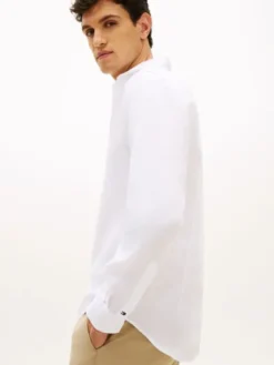 Smart Casual Slim Fit Pure Linen Shirt