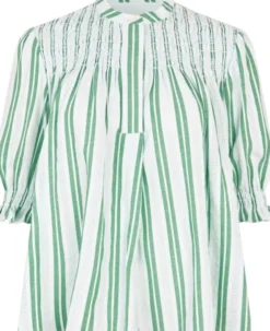 2367 Smocked Cotton, Smocked Gathered Top