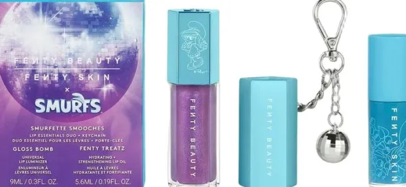 Smurfette Smooches - Essential Lip Duo + nyckelring