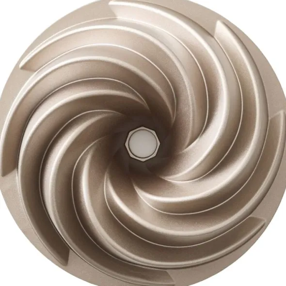 Sockerkaksform Swirl 24 x 9 cm Rose gold