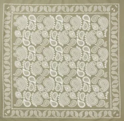 Soft Cotton Paisley Scarf Solid