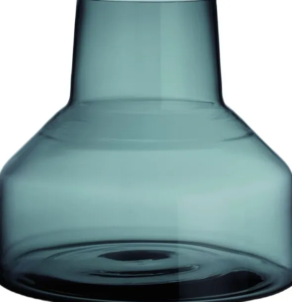 Solare kort vase 220x200mm stål grå