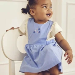 Spring pinafore dress baby