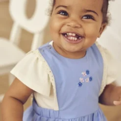 Spring pinafore dress baby