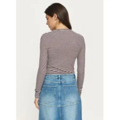 SRFenja Stripe O-neck Top