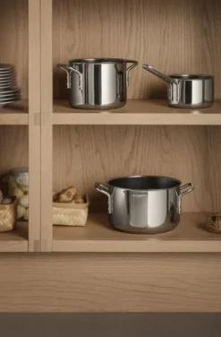 Stainless Steel Kasserolle 1,1 l keramisk Slip-Let® belægning