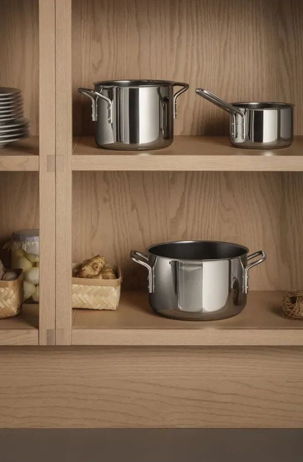 Stainless Steel Kasserolle 1,1 l keramisk Slip-Let® belægning