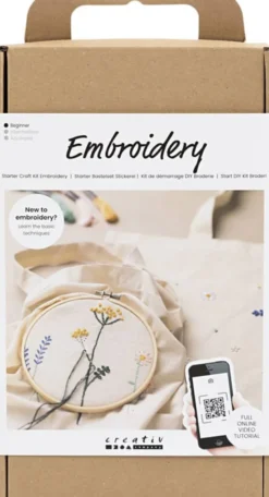 Start DIY Kit Broderi, Blomster
