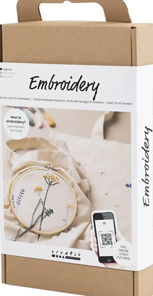 Start DIY Kit Broderi, Blomster