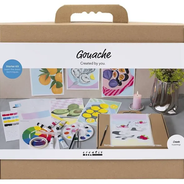 Start DIY Kit Gouache, Malerier, ass. Farver
