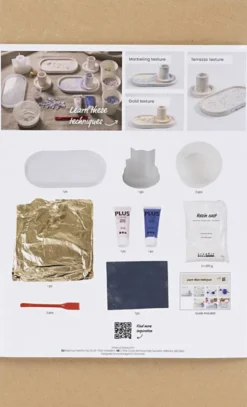 Start DIY Kit Resin Støbning, 3 lysestager og 2 fade