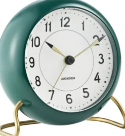 Station bordur grøn/hvid, Ø 11 cm, alarm