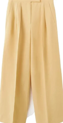 Straight mid-rise trousers