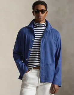 Stretch Linen-Cotton Overshirt