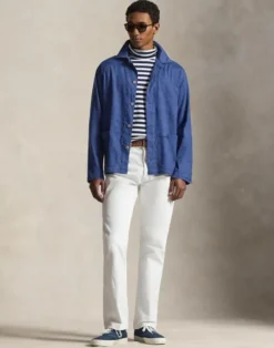 Stretch Linen-Cotton Overshirt