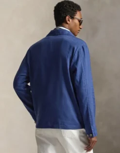 Stretch Linen-Cotton Overshirt
