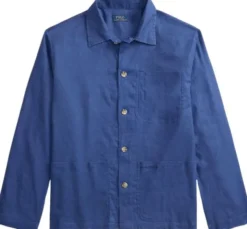 Stretch Linen-Cotton Overshirt