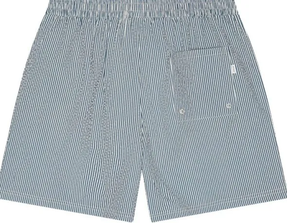 Stripe Seersucker Swim Shorts