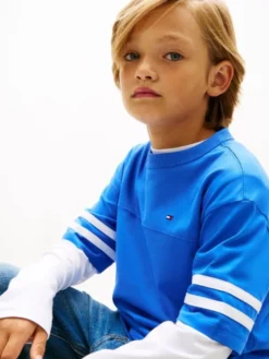 Stripe Sleeve Jersey T-Shirt