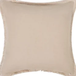 Summer Embroidered Patch Linen/Cotton Pillow Cover