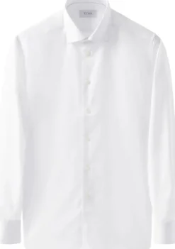 Super Slim Fit White Signature Twill Shirt