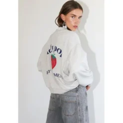 SydneyLL Strawberry Sweatshirt LS - Cotton Blend