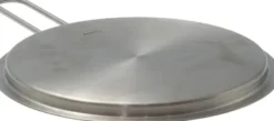 Tallerkenlåg 24 cm rustfrit stål