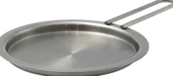 Tallerkenlåg 13 cm rustfrit stål