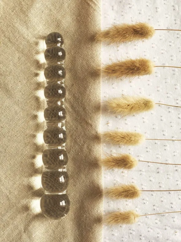 Tansy Beaded Glasdildo