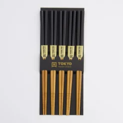 TDS Bamboo Chopstick Set/5 Black