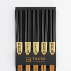 TDS Bamboo Chopstick Set/5 Black