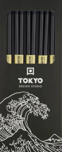 TDS Bamboo Chopstick Set/5 Black
