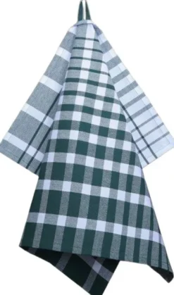 Tea Towels 50x70 cm ENZO - Rutig dark green