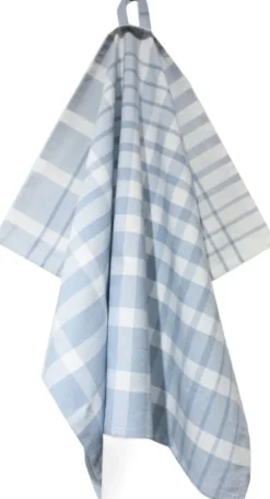 Tea Towels 50x70 cm ENZO - Rutig light blue