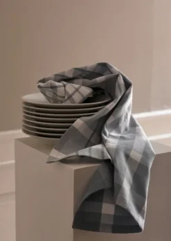 Tea Towels 50x70 cm ENZO - Rutig light blue