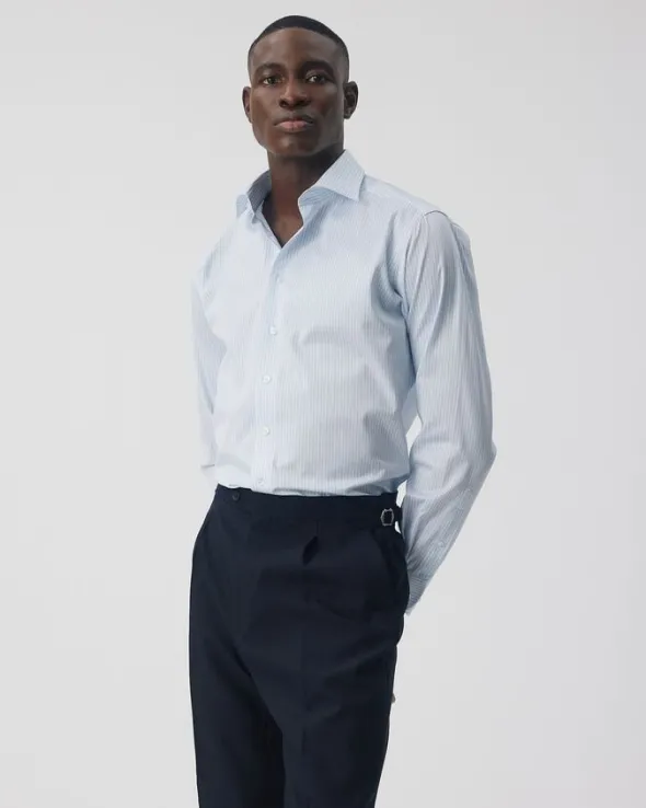 The Lawyer 4. 0 | Sky Blue Stripe | Contemporary fit