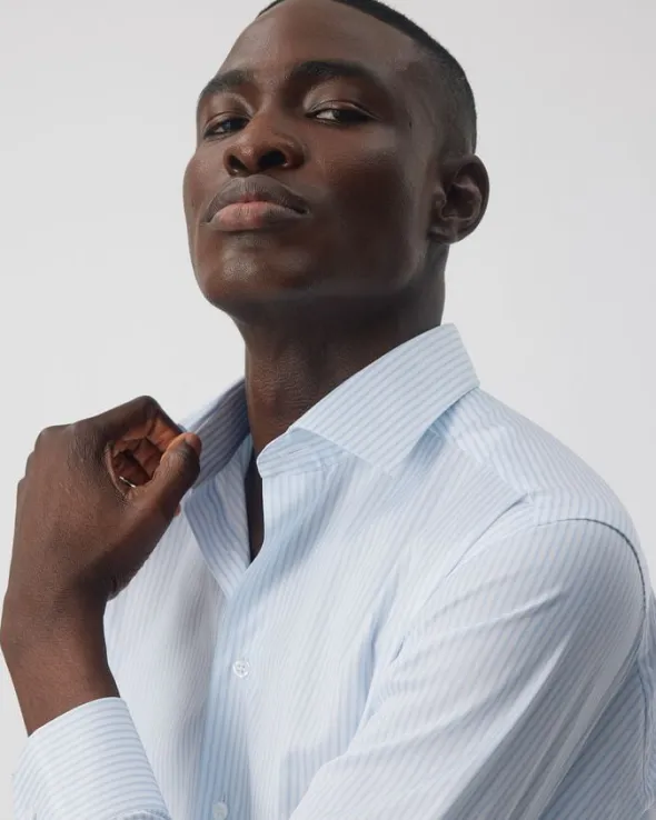 The Lawyer 4. 0 | Sky Blue Stripe | Slim fit