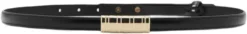 Thin belt with metal detail