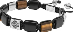 Tiger Eye Dorje Flatbead Bracelet