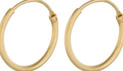 Tiny Plain Hoops 13mm