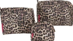 Toiletbags set leopard