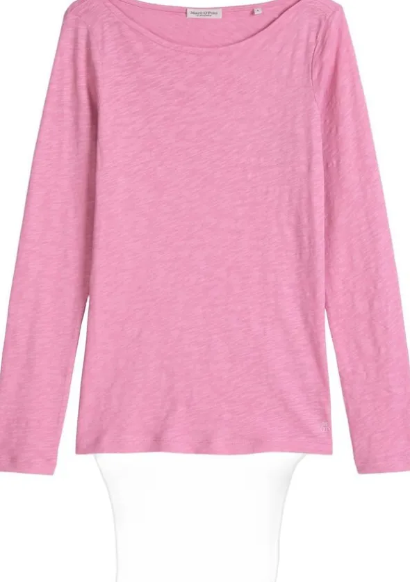 T-shirt, long sleeve, boat neck