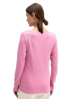T-shirt, long sleeve, boat neck
