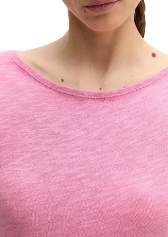 T-shirt, long sleeve, boat neck
