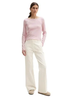 T-shirt, long sleeve, boat neck