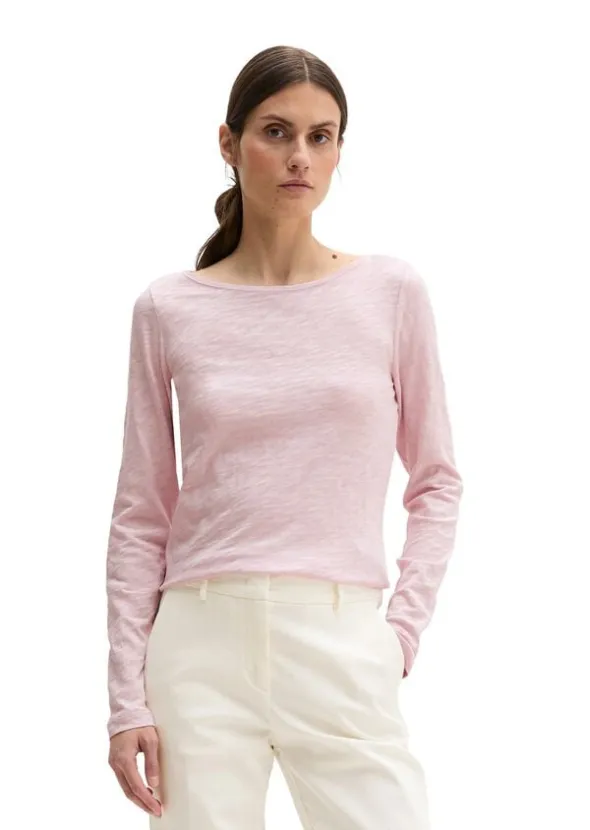 T-shirt, long sleeve, boat neck