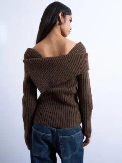 TSJULIE OFF SHOULDER KNIT TOP