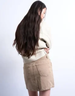 TSSINNA MINI PELMET DENIM SKIRT