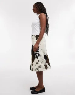 TSSOFFI A LINE MIDI SKIRT WVN
